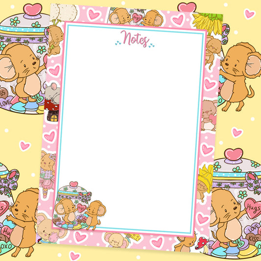 A6 Lill Mice Memo Pad