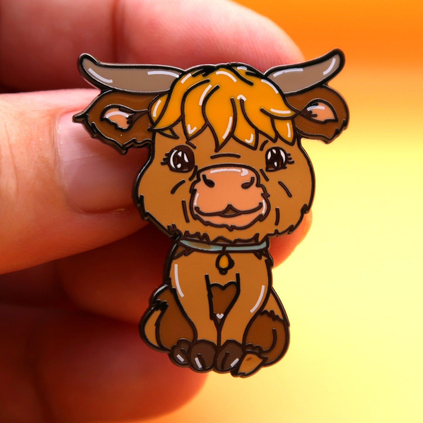 Huey the Highland Cow Mega Sale Pin