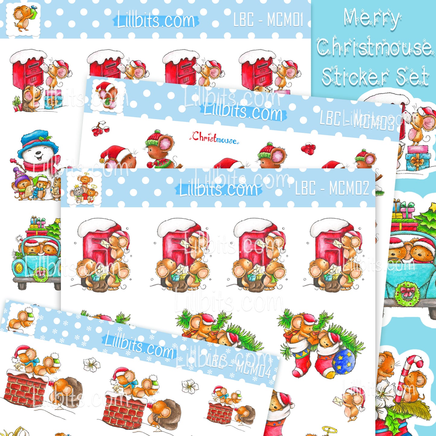 Merry Chrismouse Sticker Collection