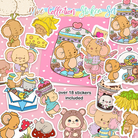 Deluxe Mice Sticker Set