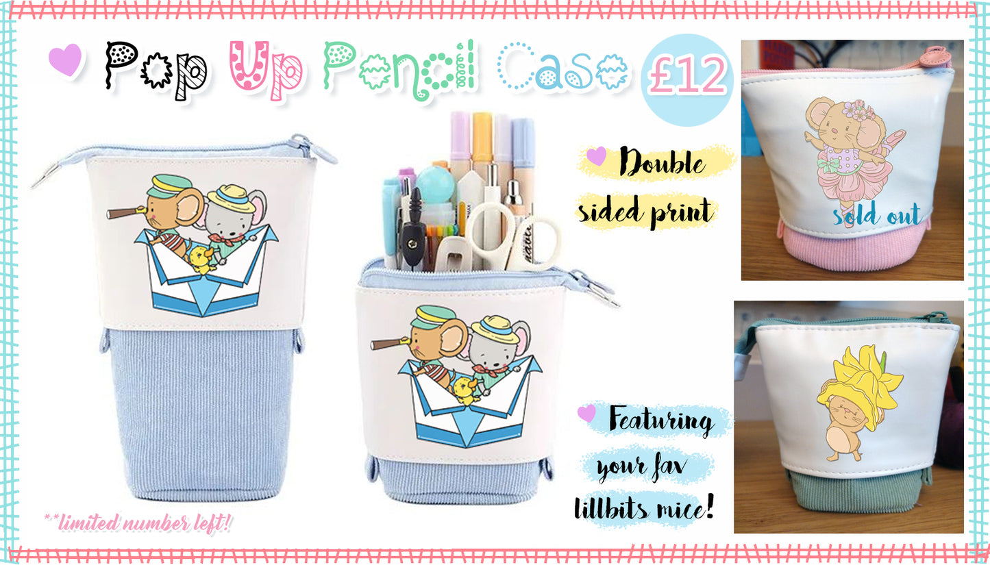 Pop Up Pencil Case - Mice