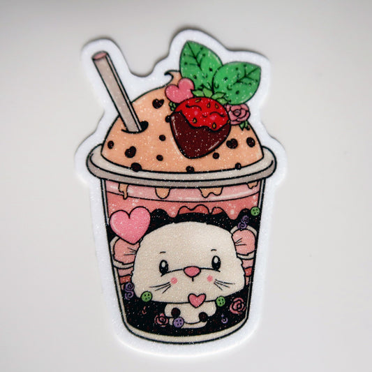 Boba Mouse Die Cut Sticker