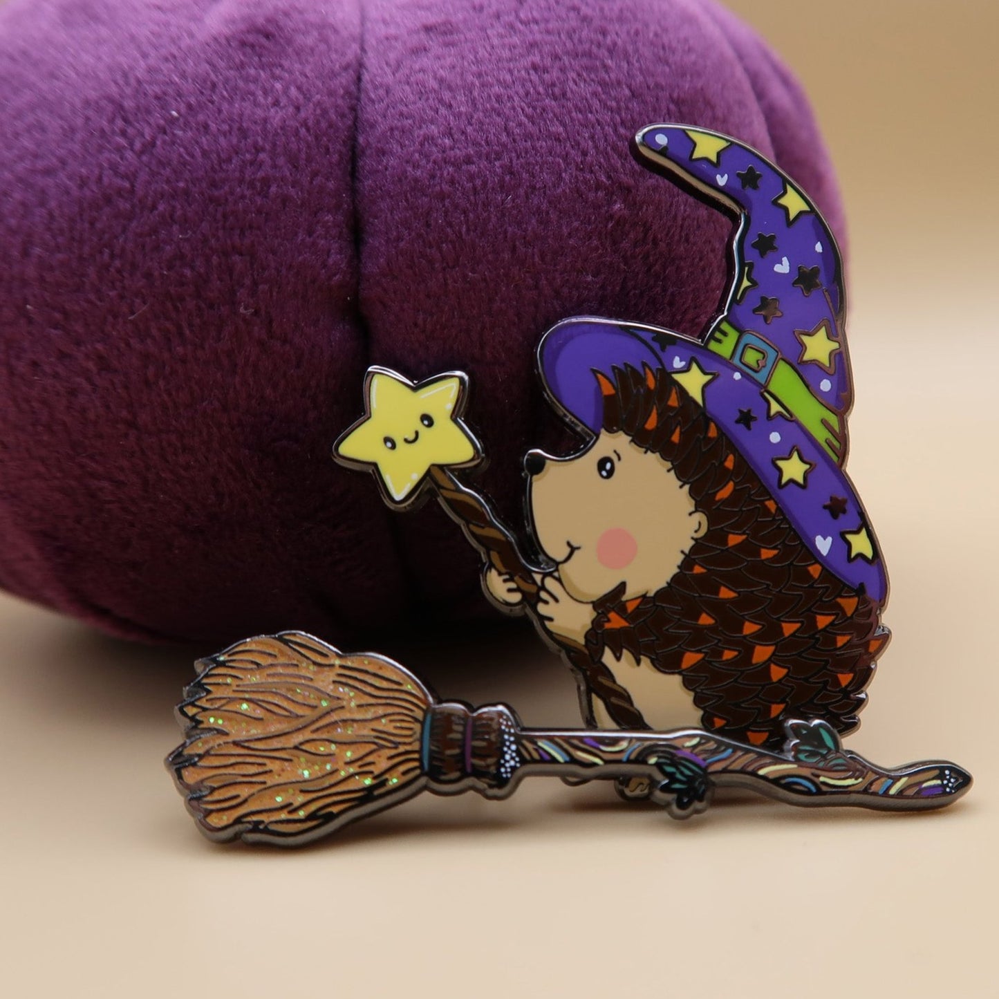 Magic Broom Enamel Pin