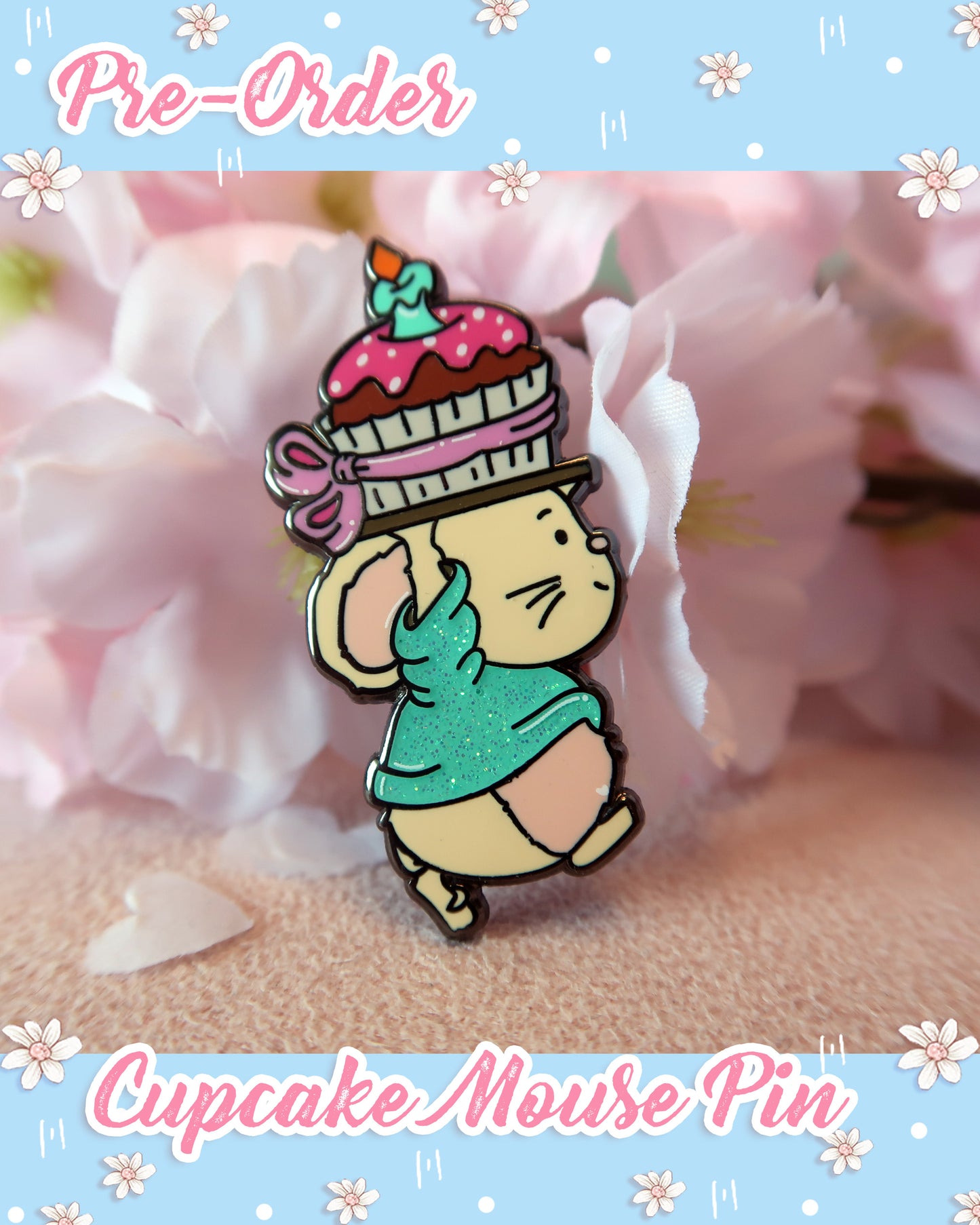 PRE ORDER Cupcake Mouse Pin