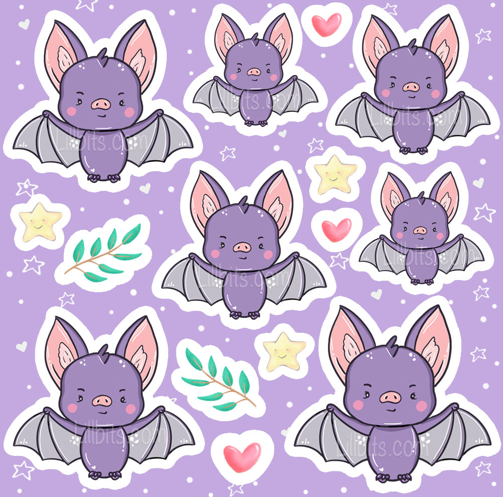 Freddie the Bat Sticker Sheet
