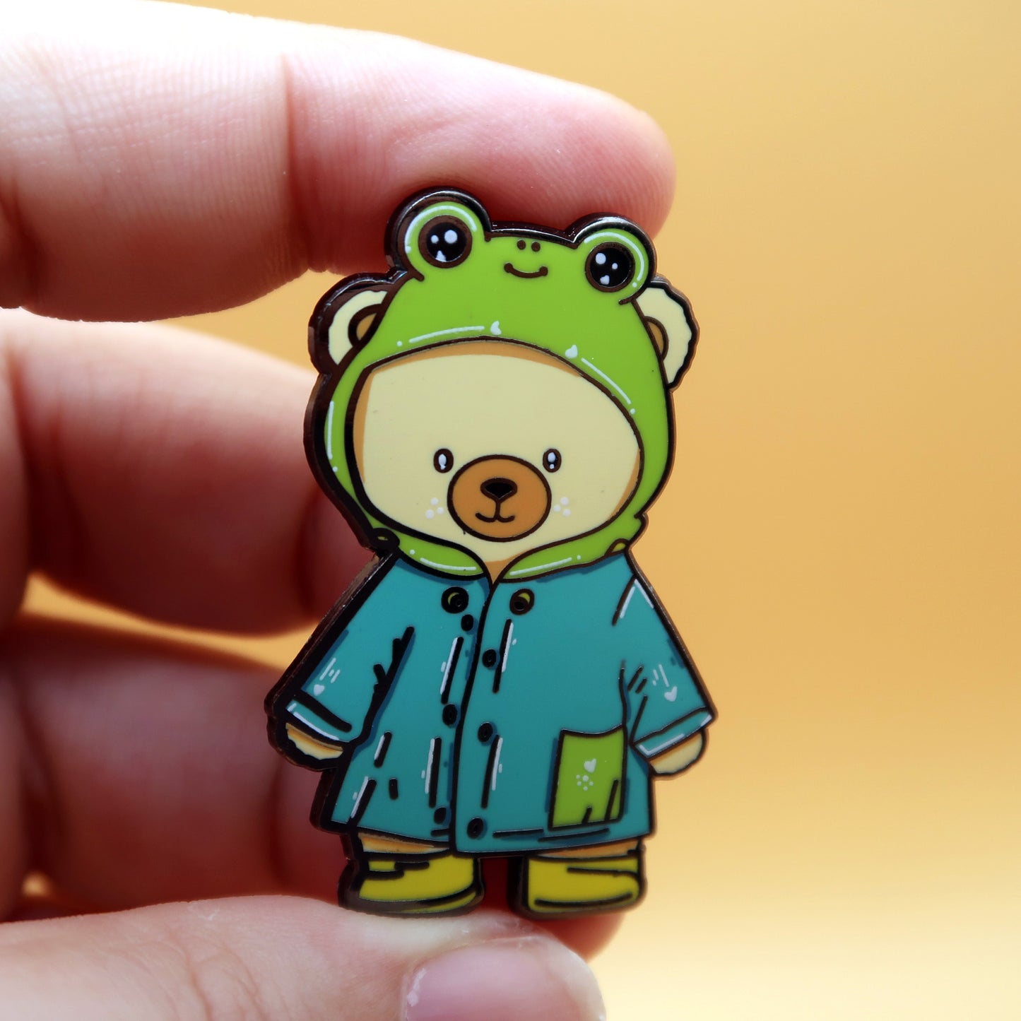 Froggie Bear Enamel Pin