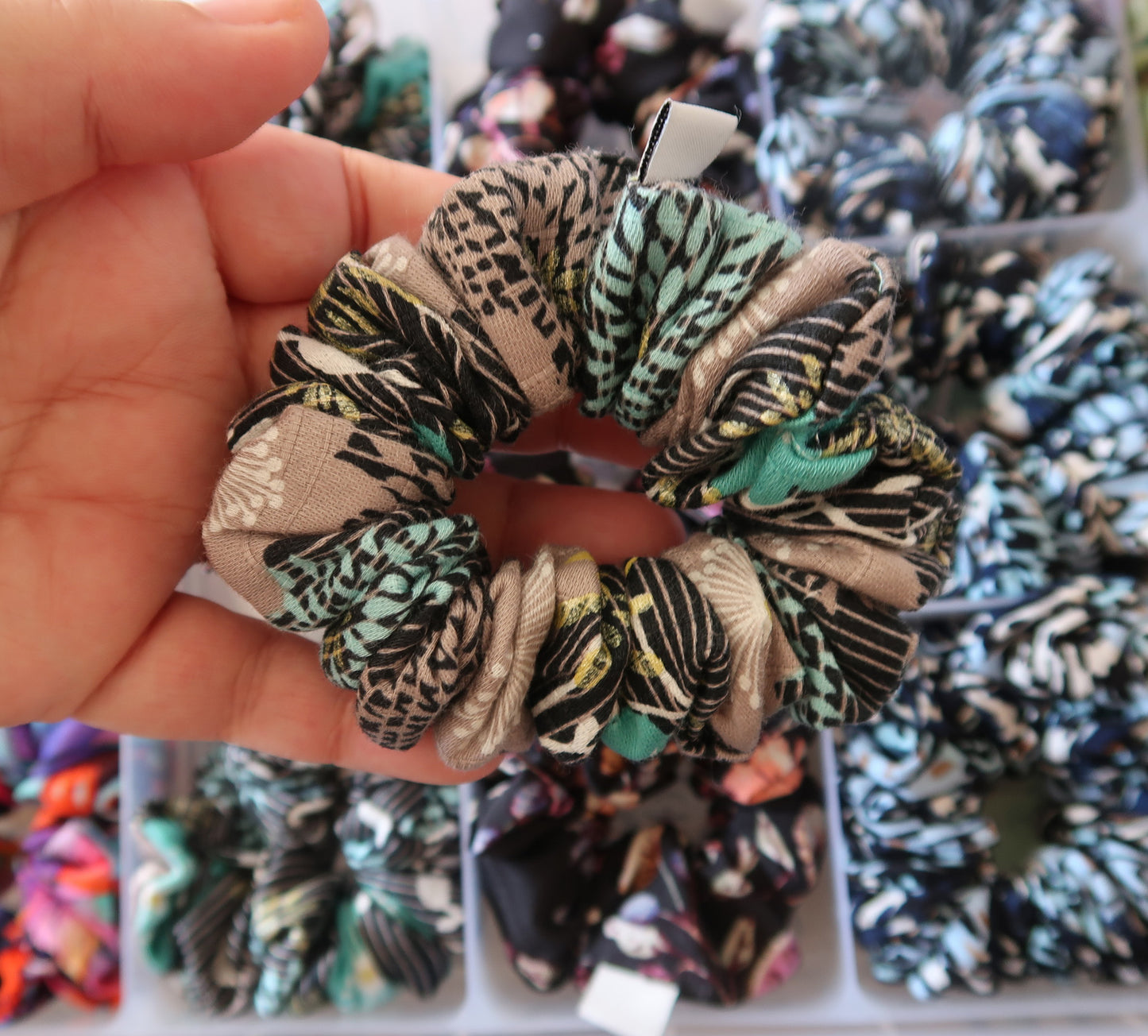 Scrunchies - Leafy Mintness
