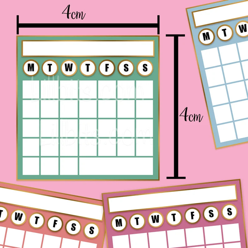 Monthly Habit Trackers