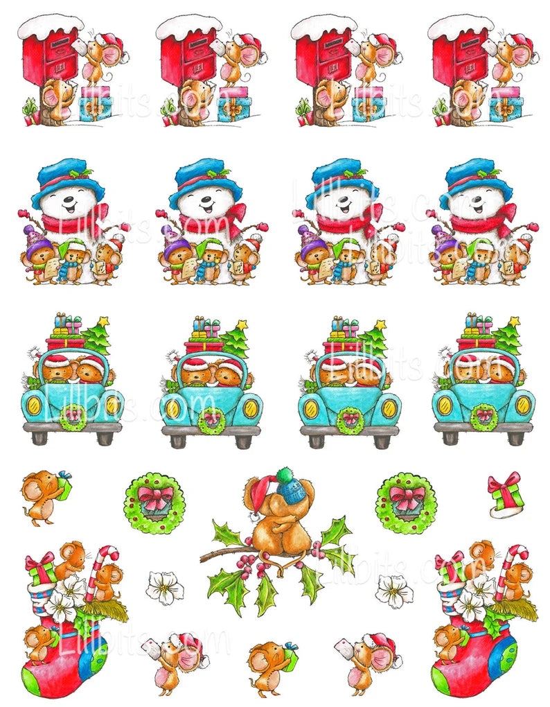 Merry Chrismouse Sticker Collection
