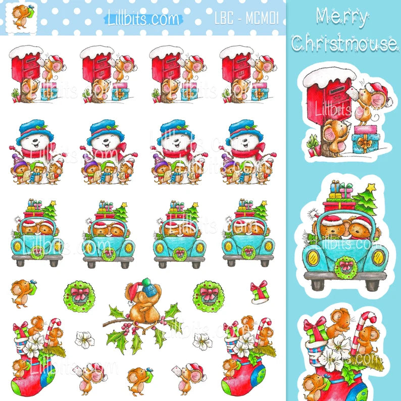 Merry Chrismouse Sticker Collection