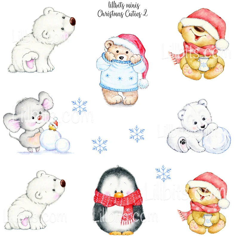 Minis Christmas Cuties 2 Sticker Sheet