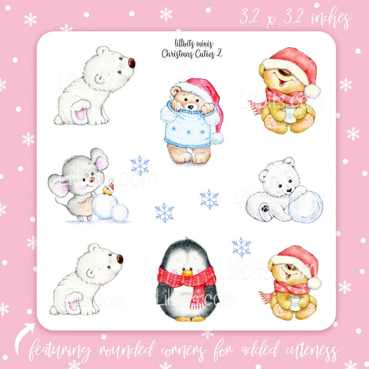 Minis Christmas Cuties 2 Sticker Sheet