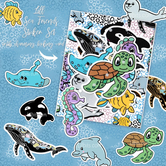 Lill Sea Friends Sticker Set