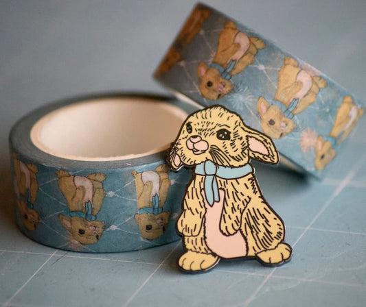 Beau Bunny Enamel Pin Seconds sale