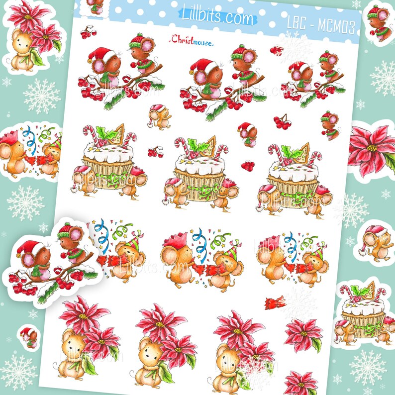 Merry Chrismouse Sticker Collection