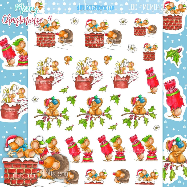 Merry Chrismouse Sticker Collection