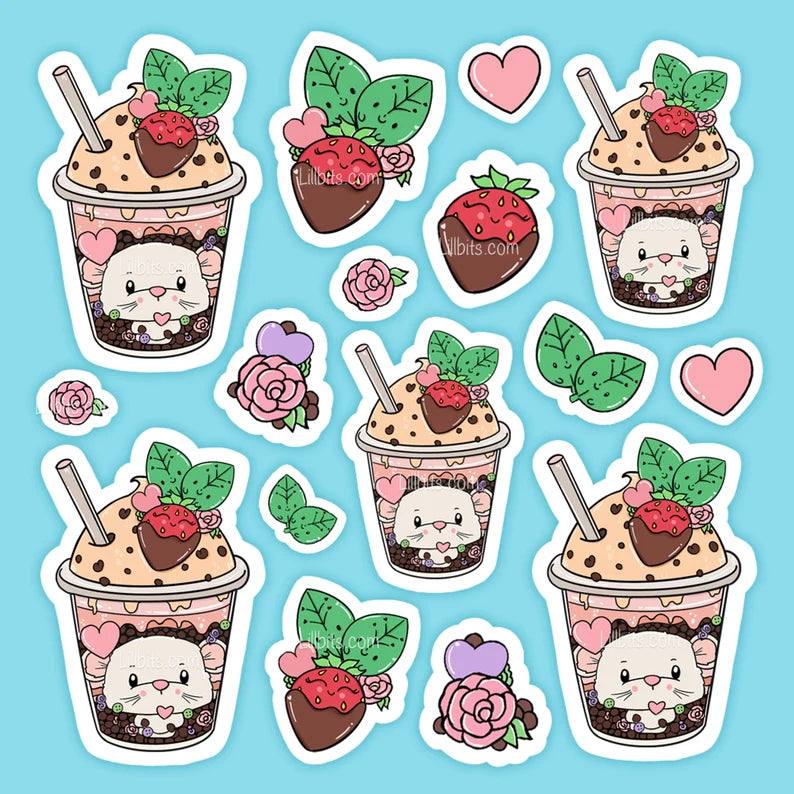 Boba Mouse Minis Sticker Sheet