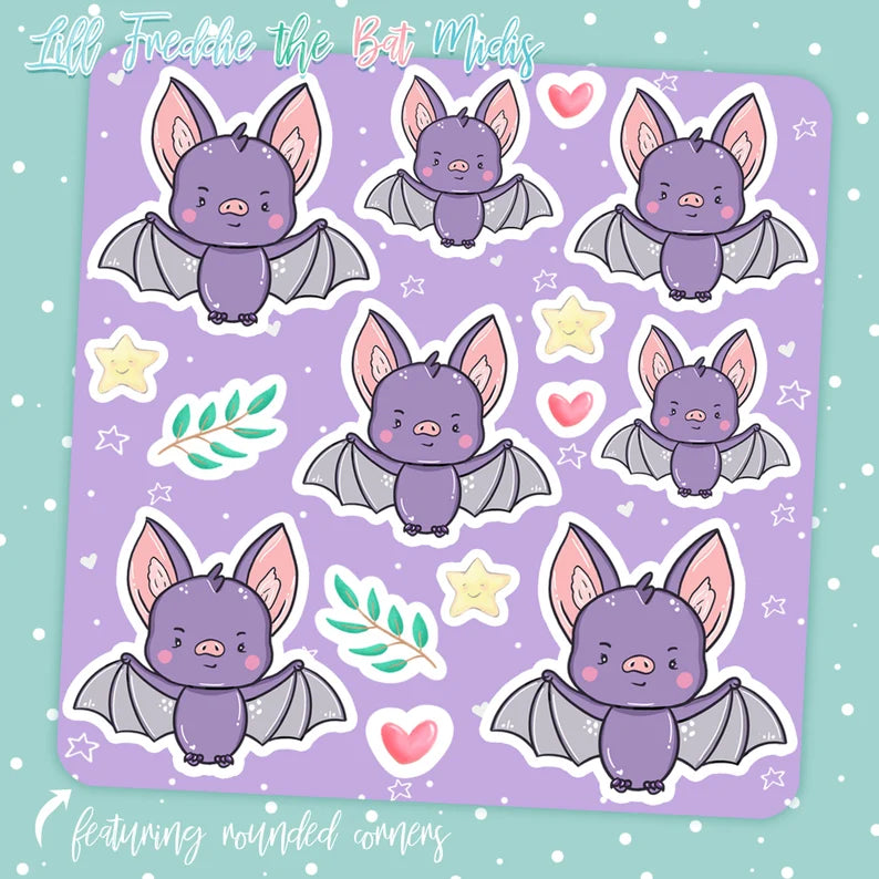 Freddie the Bat Sticker Sheet