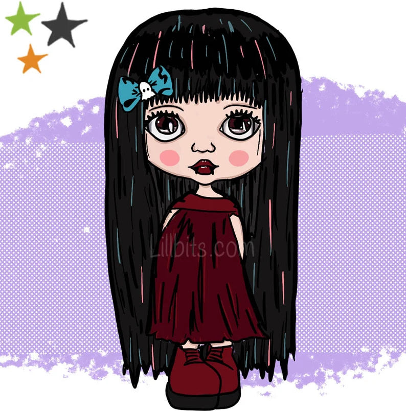 A6 Vamparella Sticker Sheet