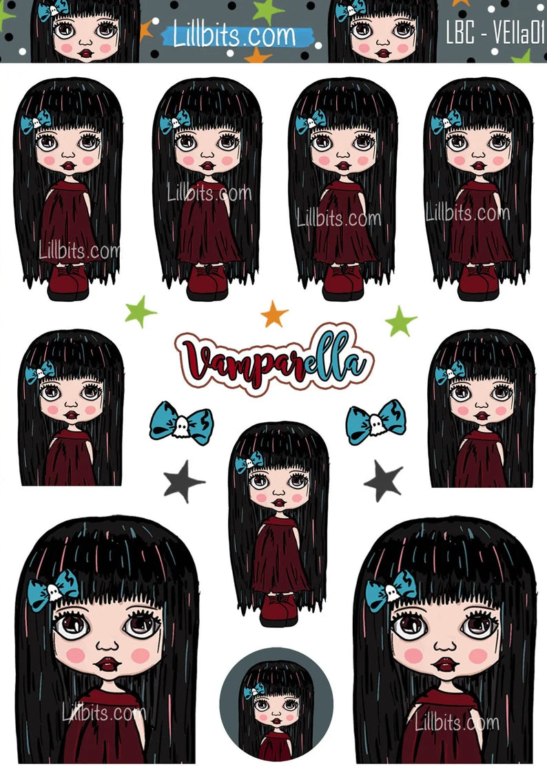 A6 Vamparella Sticker Sheet