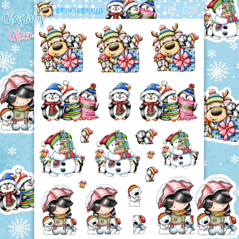 A6 Christmas Cheer Sticker Sheet