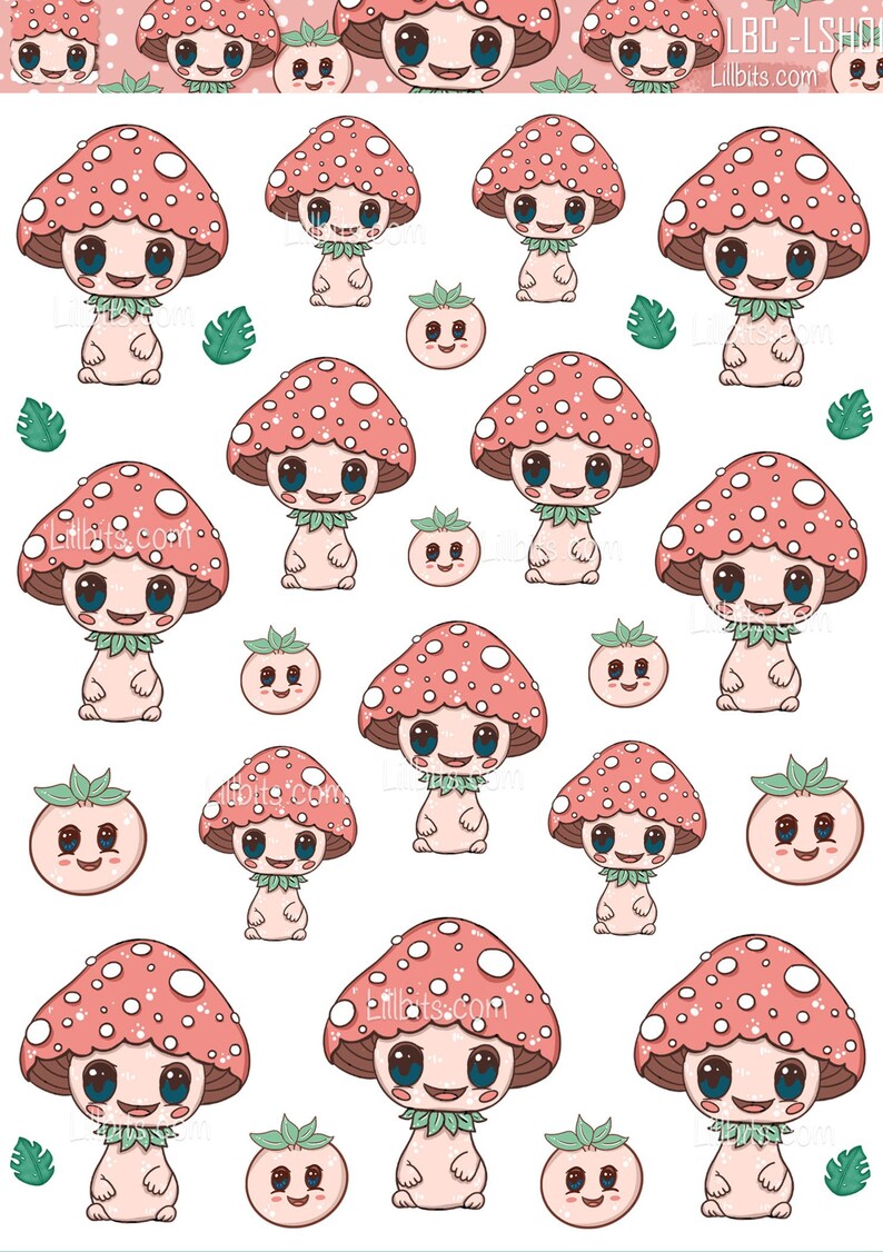 A6 Lill Shroomie Sticker Sheet