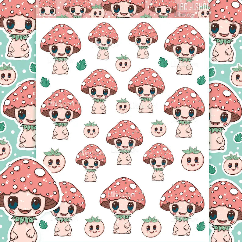 A6 Lill Shroomie Sticker Sheet
