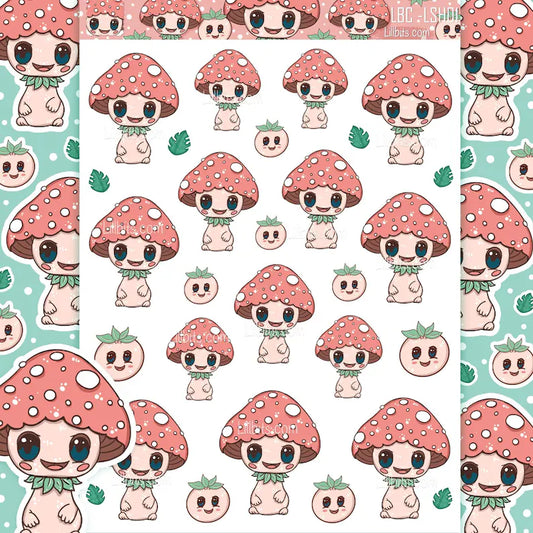 A6 Lill Shroomie Sticker Sheet