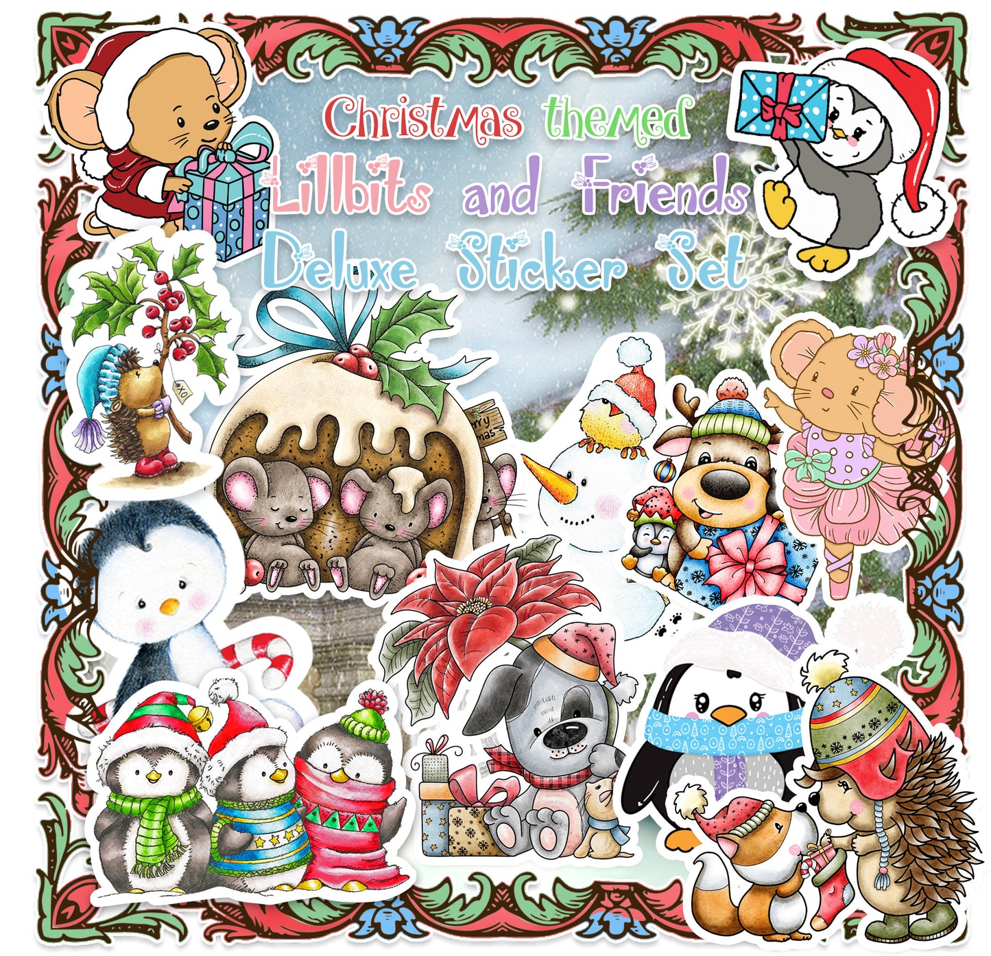 Christmas Cuties Deluxe Sticker Set