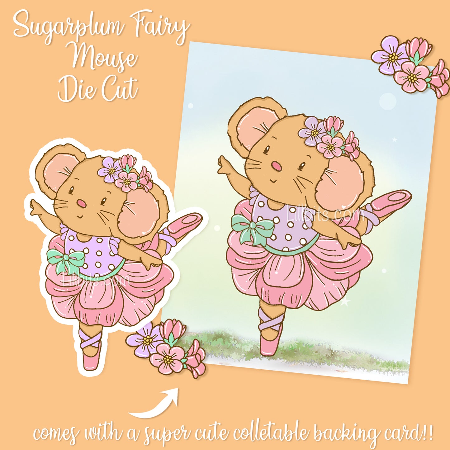 Sugarplum Fairy Die Cut Sticker