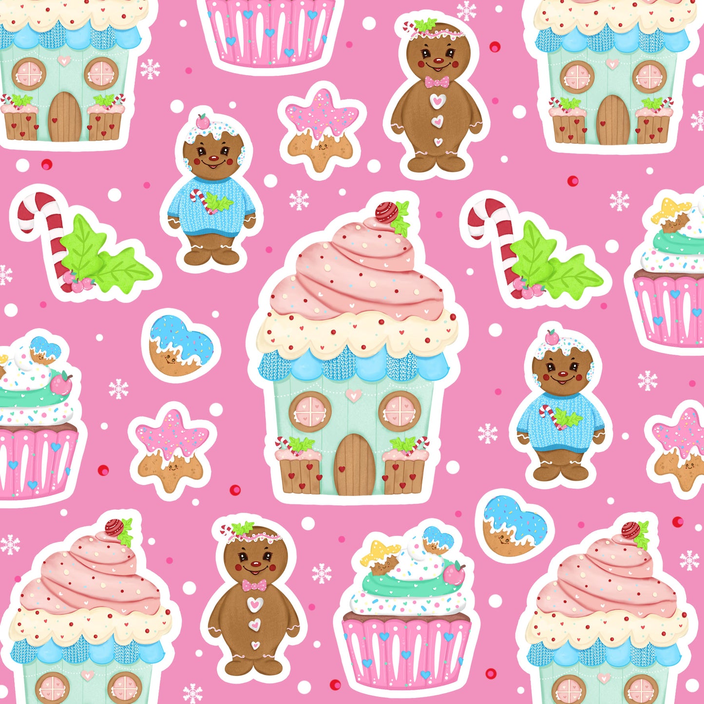 Christmas Delight Cute Sticker Set
