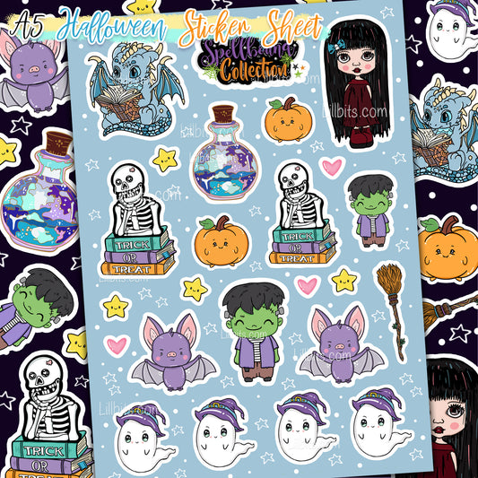 A5 Halloween Magic Sticker Sheet