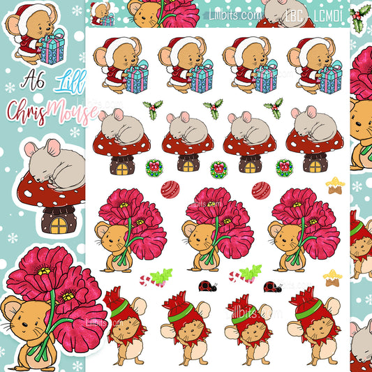 A6 Lill Chrismouse Stickers