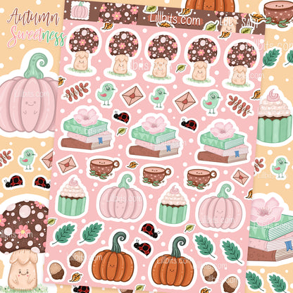 Autumn Sweetness A6 sticker sheet