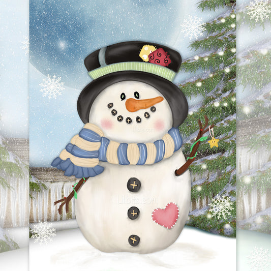 Chester Snowman Postcard Print