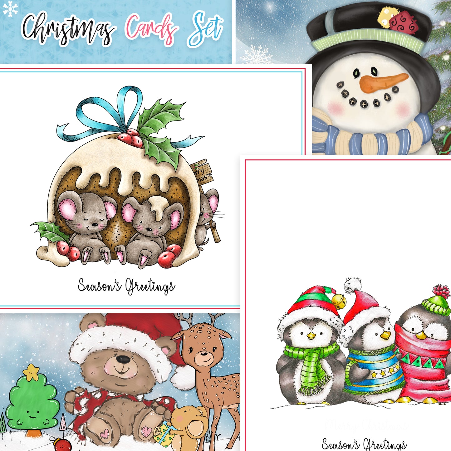 Christmas Cards Set