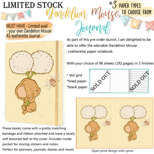 Dandelion Mouse Journal