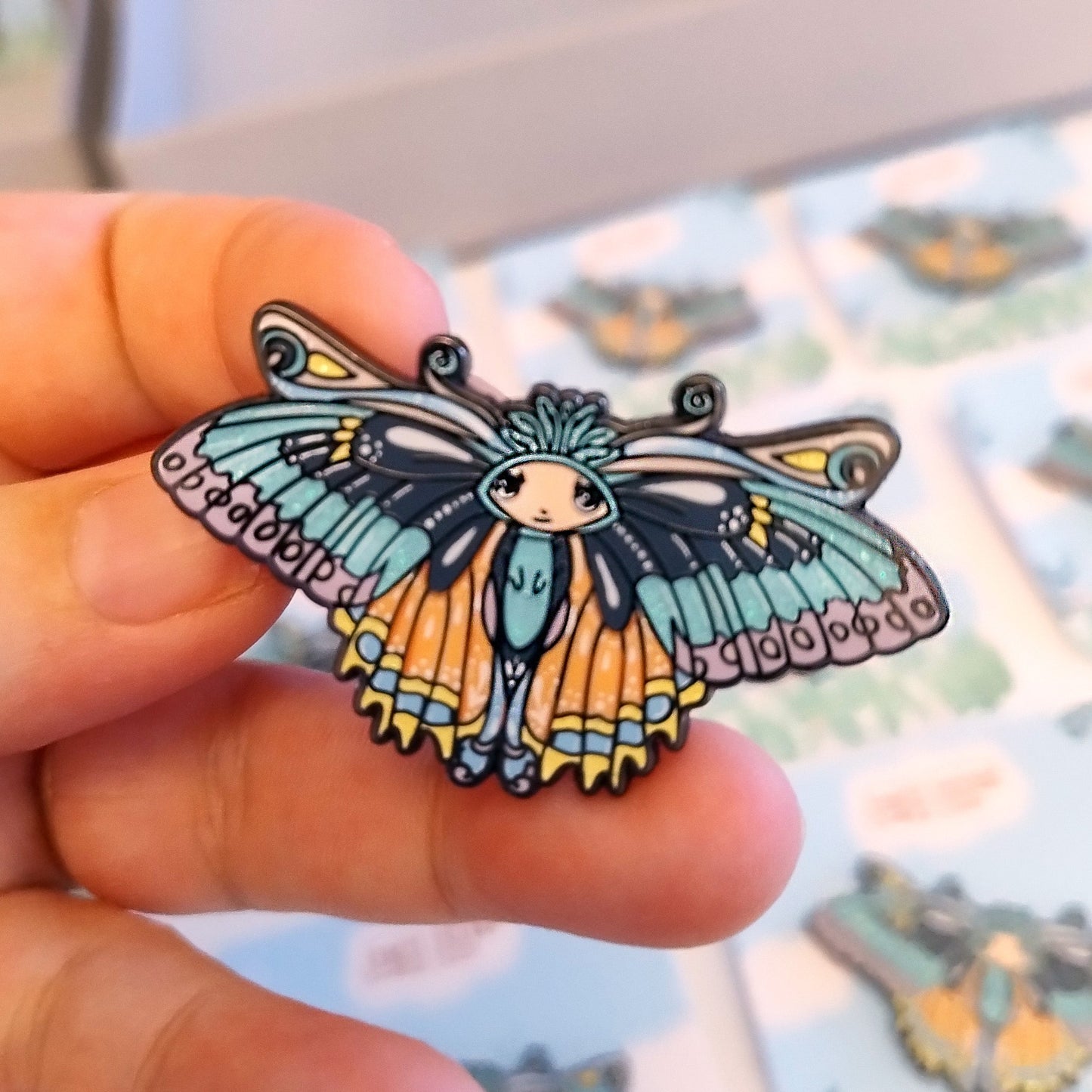 Flutterbella Enamel Pin