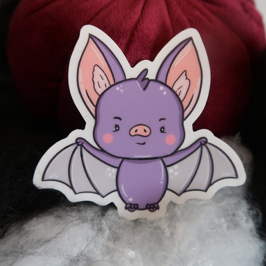 Freddie the Bat Die Cut Sticker