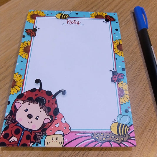 A6 HedgieBug Memo Pad