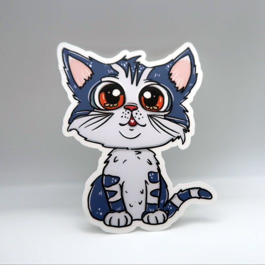 Kitty Kat Die Cut Sticker