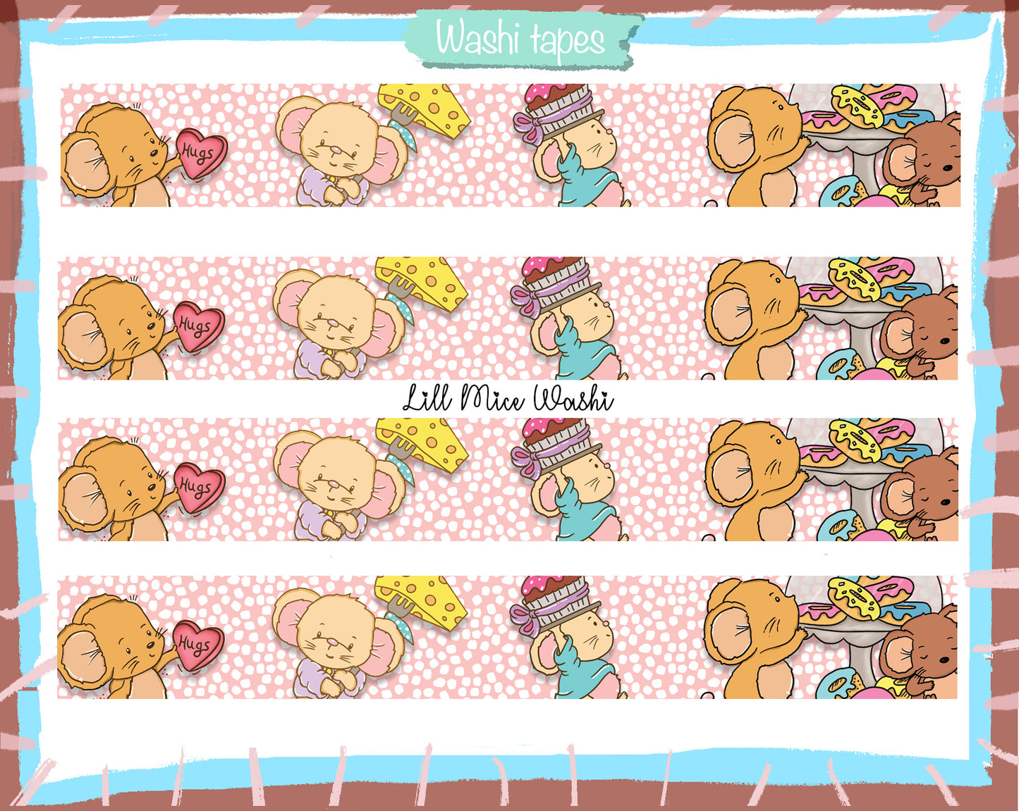 The Lill Mice Collection Washi Tape