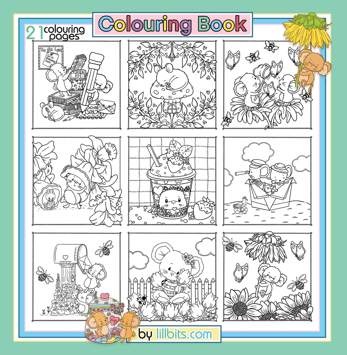The Mice Collection Colouring Book