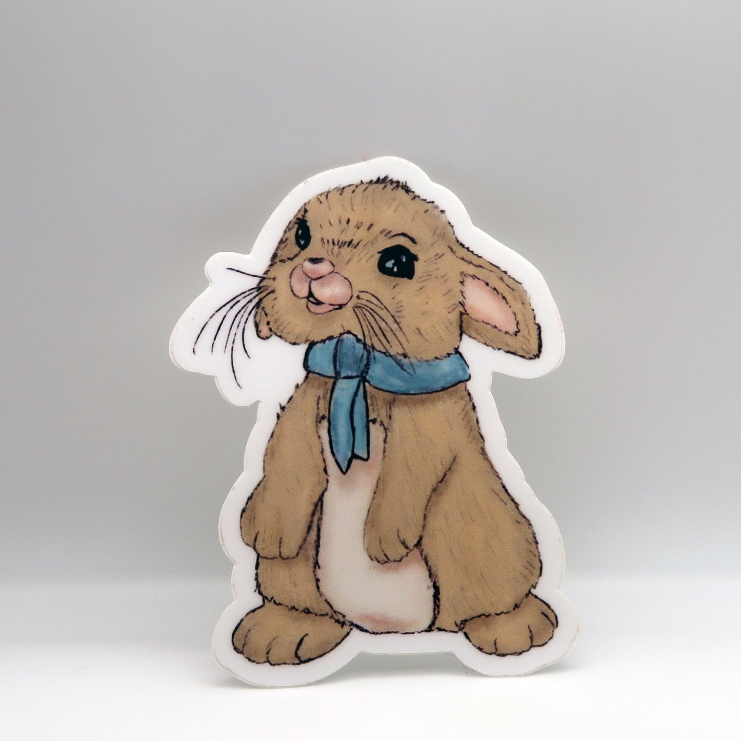 Beau Bunny Die Cut Sticker