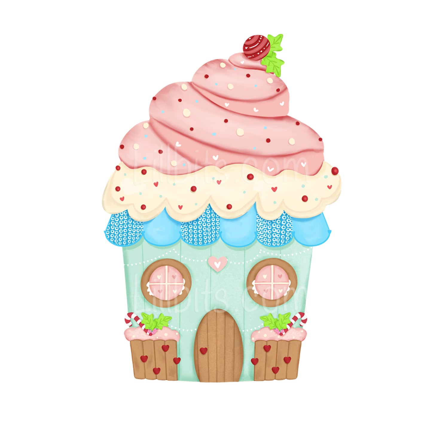 A6 Sugar Cupcakes Sticker Sheet