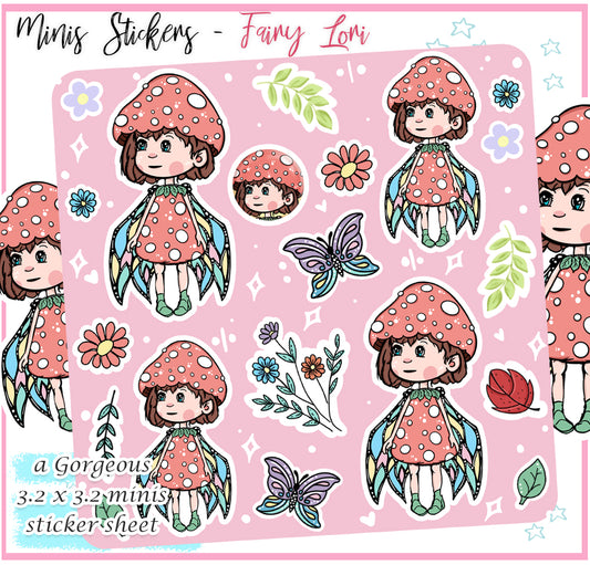 Minis Sticker Sheet - Fairy Lori
