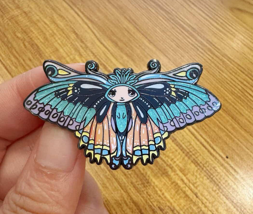 Flutterbella Enamel Pin