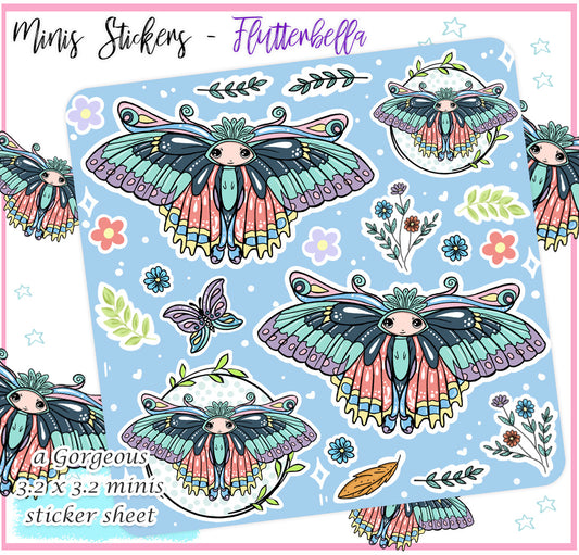 Minis Sticker Sheet - Flutterbella