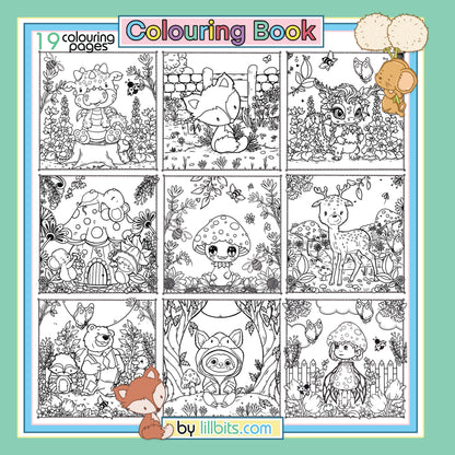 Forest Friends Colouring Book