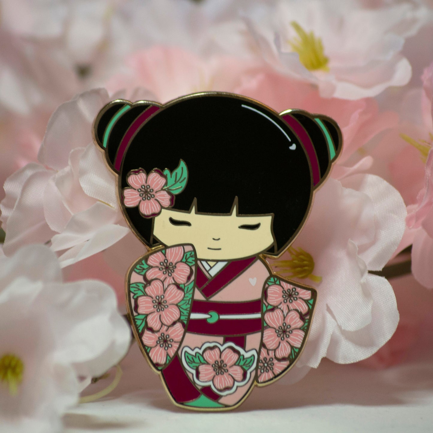 Geisha Girl Enamel Pin